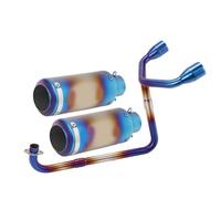 For GROM MSX125 MSX 125 SF125 Motorcycle Exhaust Full System Modify Double Hole Escape Moto Muffler 51mm Front Link Pipe