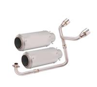 For GROM MSX125 MSX 125 SF125 Motorcycle Exhaust Full System Modify Double Hole Escape Moto Muffler 51mm Front Link Pipe
