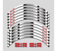 for GSR 600 GSR600 GSR Motorcycle Front and Rear Wheels Edge Outer Rim Sticker Reflective Stripe Wheel Decals