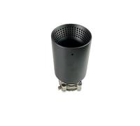 For GTI MK7 Matte Black Stainless Steel Car Exhaust Tip | Car Exhaust Tail Throat Universal Exhaust Tip Suitable Smooth Exhaust Airflow(70mm IN - 114mm OUT)