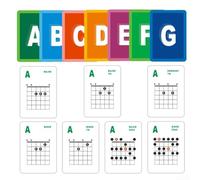 For Guitar Chord Cards Set 49 Learning Flash Cards for Beginners, Covering Essential Chords and Scales for Effective Practice