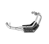 For GUZZI V85TT 2021 2022 2023 Euro 5 Motorcycle Exhaust Header Link Pipe With Carbon Fiber Heat Shield Slip-on HQGQCEZEK(C)