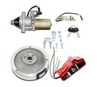 For GX340 11HP GX390 13HP 188F 190F Starter Motor Diesel Engines Electric Start Conversion Kit Motorcycle Starter Solenoid(Universal 65mm)