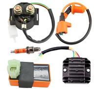 For Gy6 150cc 125cc 50cc Engines ATVs Go Karts High Performance Ignition Coil + 6pin AC CDI + Spark Plug+Regulator & Relay Motorcycle Ignition System