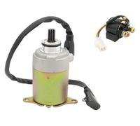 For GY6 4-Stroke Engine 150cc 125cc 50cc 200cc 250cc Compatible With 4 Wheelers Scooters Moped ATV Go Kart 9 Teeth Starter Motor Electric Starter Motor Assy