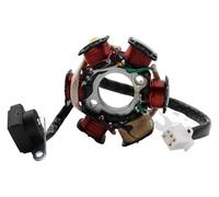 For GY6 50cc 125cc 150cc For PIT Quad Dirt ATV Buggy Scooter Moped Motorcycle Voltage Regulator 6 Pole Magneto Flywheel Stator Ignition Engine Stator Coil