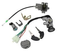 For Gy6 On/Off For Scooter Moped Pocket Pit Bike Ignition Barrel Motorcycle Switch Key Chinese Parts Seat Locks W/Key Ignition Switch Lock Kit