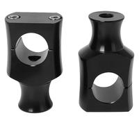 For H&arley For Dyna For Spo&rtster For Handlebar Risers Clamp For 22mm 25mm For Handle Bar Mounting 1 Pair Motorcycle Handle Bar Risers(25mm Black)