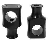 For H&arley For Dyna For Spo&rtster Universal Handlebar Risers Clamp 22mm 25mm Black Motorcycle Handle Bar Mounting 1 Pair Motorcycle Handlebar Riser(25mm Black)