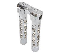 For H&arley For Spo&rtster 883 1200 XL For Street For Bob For Dyna 1inch 25mm Kickback Pull-back Motorcycle Handlebar Risers Clamp Motorbike Handle Bar Riser(10.5 Chrome)
