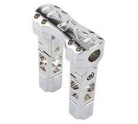 For H&arley For Spo&rtster 883 For Softail For Fat boy For Dyna 25mm Pullback Handlebar Risers Straight Adjust Riser Clamp Motorbike Handle Bar Riser(6.5inch Chrome)