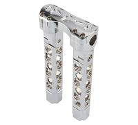 For H&arley For Spo&rtster 883 For Softail For Fat boy For Dyna 25mm Pullback Handlebar Risers Straight Adjust Riser Clamp Motorbike Handle Bar Riser(10.5inch Chrome)