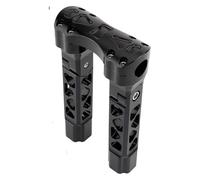 For H&arley For Spo&rtster 883 For Softail For Fat boy For Dyna 25mm Pullback Handlebar Risers Straight Adjust Riser Clamp Handle Bar Riser(8.5inch Black)
