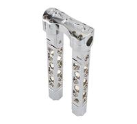 For H&arley For Spo&rtster 883 XL For Street For Bob For Dyna Kickback Pull-back Motorcycle Handlebar Risers Clamp Handlebar 1inch 25mm Handlebar Risers(10.5 Chrome)