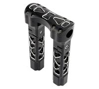 For H&arley For Spo&rtster 883 XL For Street For Bob For Dyna Kickback Pull Back Motorcycle Handlebar Risers Clamp Motorbike Handle Bar Riser(8.5 Black White)