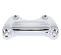 For H&arley For Touring For Road For King For Street For Glide For Motorcycle Handlebar Risers For Top Clamp Bar For CNC Riser Mount Cover Riser Clamp Mount Kit(Chrome)