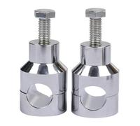 For H&arley Universal Motorcycle Handlebar Motorcycle Handlebar Riser Up Bracket Bar Stretcher Handle Clamp 25MM 1" 22MM 7/8" Motorcycle Handlebar Riser(Plating White 25mm)