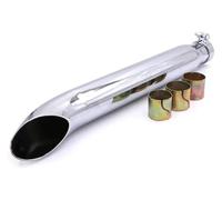 For H&arley XL883 1200 Motorcycle Retro Chrome Muffler Exhaust Pipe Vertical Pressure Case End Silencers diameter slip exhaust pipe