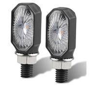 For H&yosung 12V 10mm Motorcycle Blinker Indicator Lamp Moto Front Rear Turn Signal Lights Light Indicators Indicators lamp turning(2 Pcs)