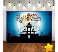 for Halloween Decoration Background Custom Birthday Backdrop Rustic Wood Baby Shower Decoration Ancient Trees Photo Cemetery