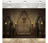 for Halloween Decoration Haunted Castle Photography Backdrop Party Background Palace Skull Photos Decoration Happy Birthday Party
