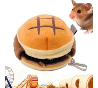 For Hamster | Chinchilla House in the Shape of a Burger | Warm for Small Animals for Porcelain, Gerbils, Hedgehogs | Soft and Comfortable Haired for Winter in Cold |