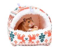 For Hamsters, Warm Plush Cotton Hanging Den, Thick Cotton Hamster Furniture, Winter Chinchilla Mice Home Living Room Cage Pets