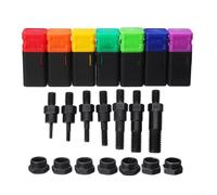 For Hand Nut Rivet Tool Replacement Threaded Mandrel, Fits Metric Sizes to M10, Metal with Storage Box ()