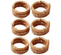 For Handmade Bamboo Napkin Ring Natural Rustic Napkin Holders Buckle Holder Set