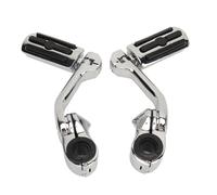 For Har&ley Davi&dson Adjustable Motorcycle Highway Foot Peg Chrome Adjustable Durable Comfortable Highway Foot Peg Pedal 1.25in Crash Rod Pedal bracket