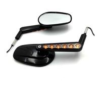 For Har&ley Davi&dson FLHTC Classic/FLSTC FXDB DYNA FXDF FLSTF/XL1200L SPORTSTER XL1200C 1997-2023 Motorcycle Left Right Mirrors With Stem BLACK Mirrors Compatible Parts(Black)