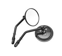 For Har&ley Davidson Motorcycle Rearview Mirror Aluminum Black Chrome Side(Style A)