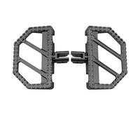 For Har&ley FLDE Deluxe 107 FLFB FLFBS Fat Boy FLHC FLHCS Heritage Classic Motorcycle Driver Footrest Foot Pegs Front Foot Pegs Riot Floorboards Pedal bracket(Black 1)