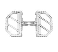 For Har&ley FLDE Deluxe 107 FLFB FLFBS Fat Boy FLHC FLHCS Heritage Classic Motorcycle Driver Footrest Foot Pegs Front Foot Pegs Riot Floorboards Pedal bracket(Chrome 1)