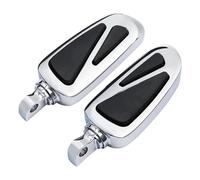 For Har&ley Sportster XL883 XL1200 With Diameter 11mm Dyna Fat Bob Touring Road King Road Glide FXDL Motorcycle Foot Pegs Footrest Footpegs Pedal bracket(Chrome)