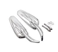 For Har&ley Switchback FLD Street Bob FXDB Fat Bob FXDF Low Rider FXDL Wide Glide FXDWG Motorcycle Rear View Side Mirrors Compatible Parts(Chrome)