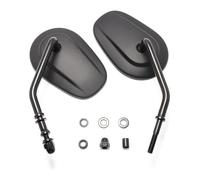 For Har&ley Switchback FLD Street Bob FXDB FXDF Low Rider FXDL Wide Glide FXDWG Softail Slim FLS 8mm Motorcycle Rear View Side Mirror Compatible Parts(Black 1)
