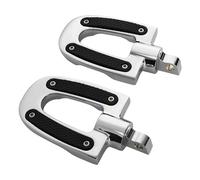 For Har&ley Touring Road Glide Softail Fatb&oy Sportster Wide Glide Super Glide Aluminum Alloy Motorcycle Foot Pegs Driver Front Footrest Footpegs Pedal bracket