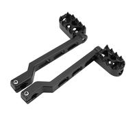 For Har&ley Touring Street Glide Softail Heritage Fatb&oy FL Road Glide Tri FLT FLHT Motorcycle CNC Aluminum Shifter Pegs Footboards Footpegs Pedal bracket(Black)