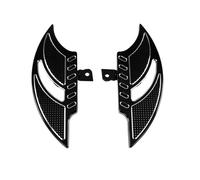 For Harley 883 XL1200 48 Softtail Dyna Glide Motorcycle Accessories Front And Rear Foot Pedals Passenger Foot Pedal Driver Electroplating Pedal(Black)