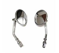For Harley Davidson Cross Bones Dyna For Fatboy Road King Forty-Eight Motorcycle Rearview Mirror Aluminum Black Chrome Side