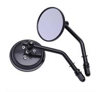 For Harley Davidson FLHTC Classic FLSTC FXDB DYNA FXDF FLSTF 2 Piece Motorcycle Rearview Mirror Aluminum Adjustable Side Mirrors(Black)