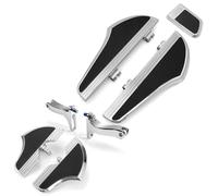 For Harley Davidson Floorboards Touring Street Road Glide Passenger Defiance Floorboards Motorcycle Footboards (Chromed, Rider+Passenger+pedal)