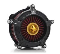 For harley davidson Sportster Air Cleaner filter street road glide M8 softail dyna 103 107 air intake Road King touring (OPS Black - Red -Gold spike, Model A : Sportster 883 1200)