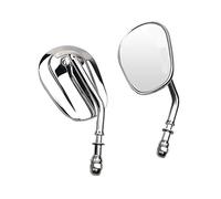 For Harley For Davidson Cross Bones Dyna Fatboy Iron 883 Softail Aluminum Alloy Motorcycle Rearview Mirror Black Chrome Side