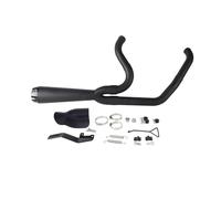 For Harley For Softail FXLR FXLRS FXRST FXLRST FXST FXBB FXBBS 18-25 Complete Exhaust Muffler Motorcycle 2 In1 Full Silencer(Black)