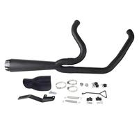 For Harley For Softail FXLR FXLRS FXRST FXLRST FXST FXBB FXBBS 2018-2025 Motorcycle Complete Muffler 2 In1 Full Silencer Exhaust Pipe Exhaust Muffler Silencer(Black)