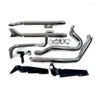 For Harley For Softail SLIM For Deluxe Street Bob 2018-2023 Motorcycle Middle Muffler System Exhaust Pipe Motorbike Muffler Exhaust(36 inch Black)