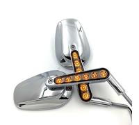 For Harley For VROD For VRSCF 2009-2017 BLACK Motorcycle Rear View Mirrors Front Turn Signals Rearview Mirror(MT415-CD)