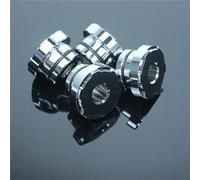 For Harley Touring Softail Dyna 4 PCS Chrome Aluminum Solid Handlebar Riser Bushing Kit